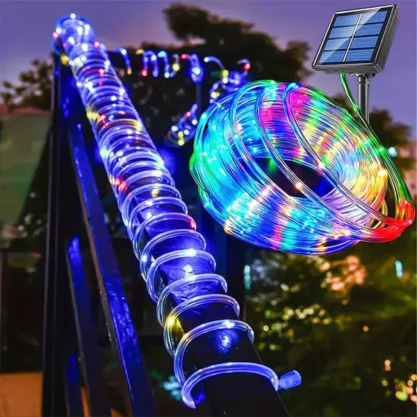 Brillo de Navidad La Guirnalda Solar LED que Encantará tus Noches Festivas