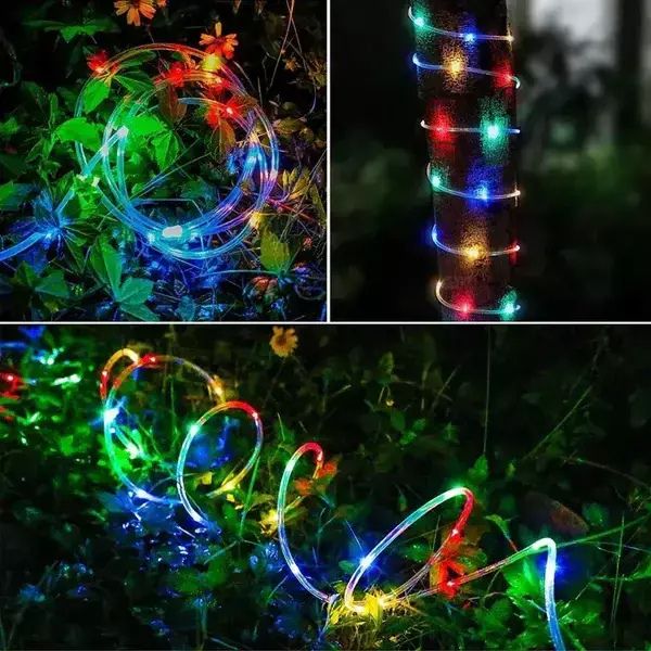 Brillo de Navidad La Guirnalda Solar LED que Encantará tus Noches Festivas
