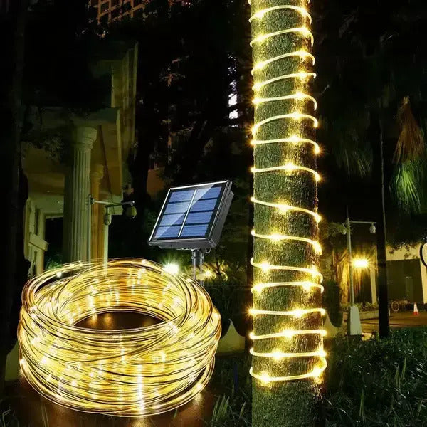 Brillo de Navidad La Guirnalda Solar LED que Encantará tus Noches Festivas